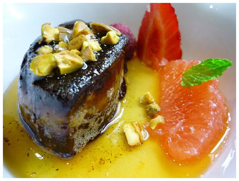 Restaurante en Valencia foie braseado con reduccion de pomelo